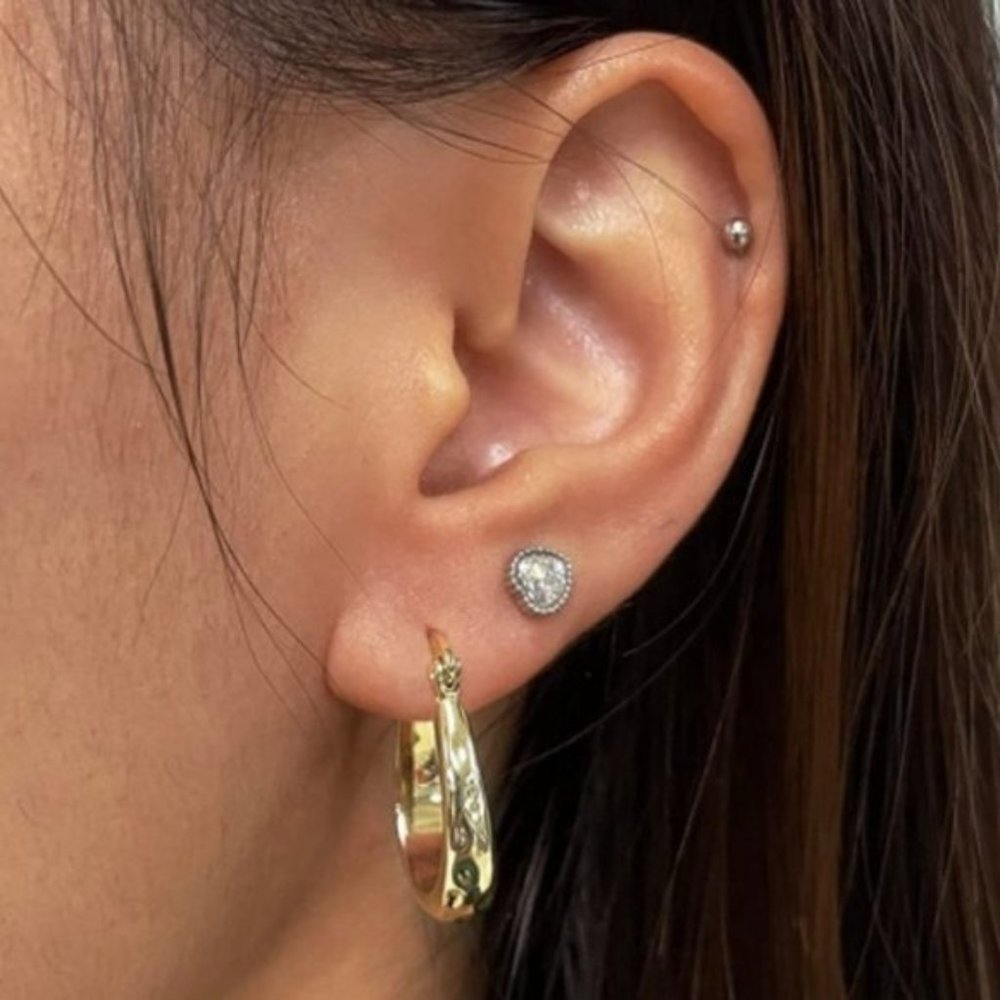 Oval Hoop Earrings